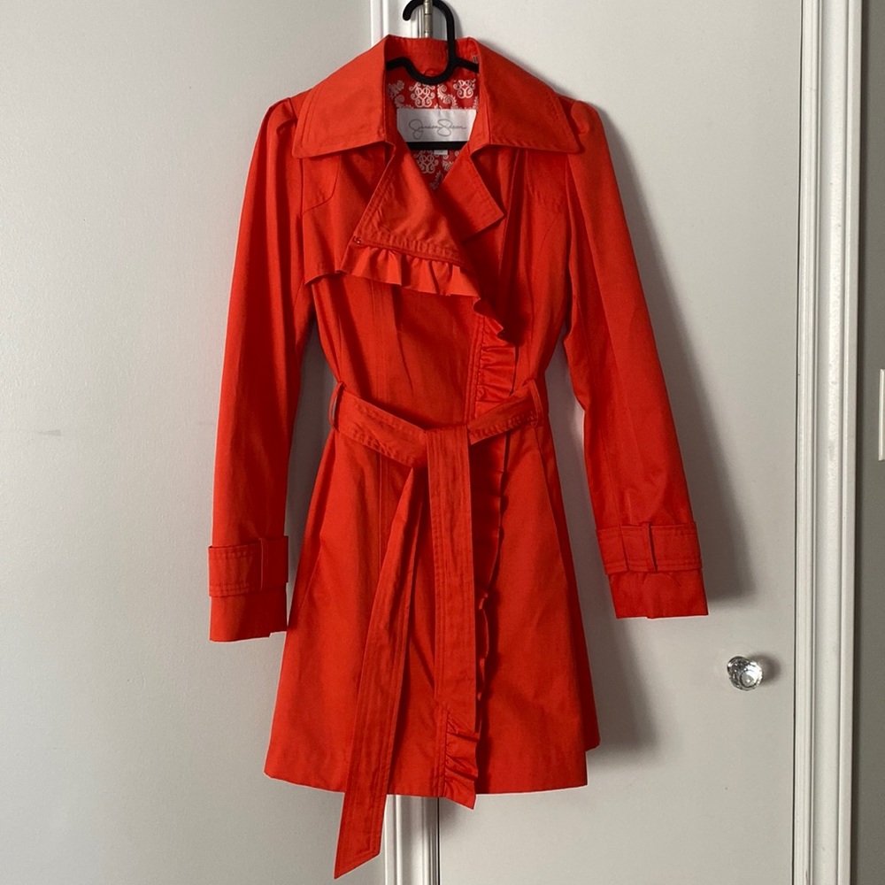 Jessica Simpson trench coat